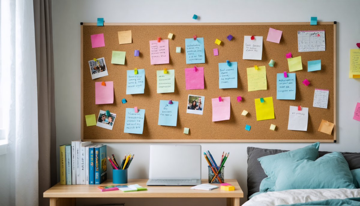découvrez nos tableaux en liège, l'accessoire idéal pour organiser efficacement la chambre de votre élève et stimuler sa concentration.