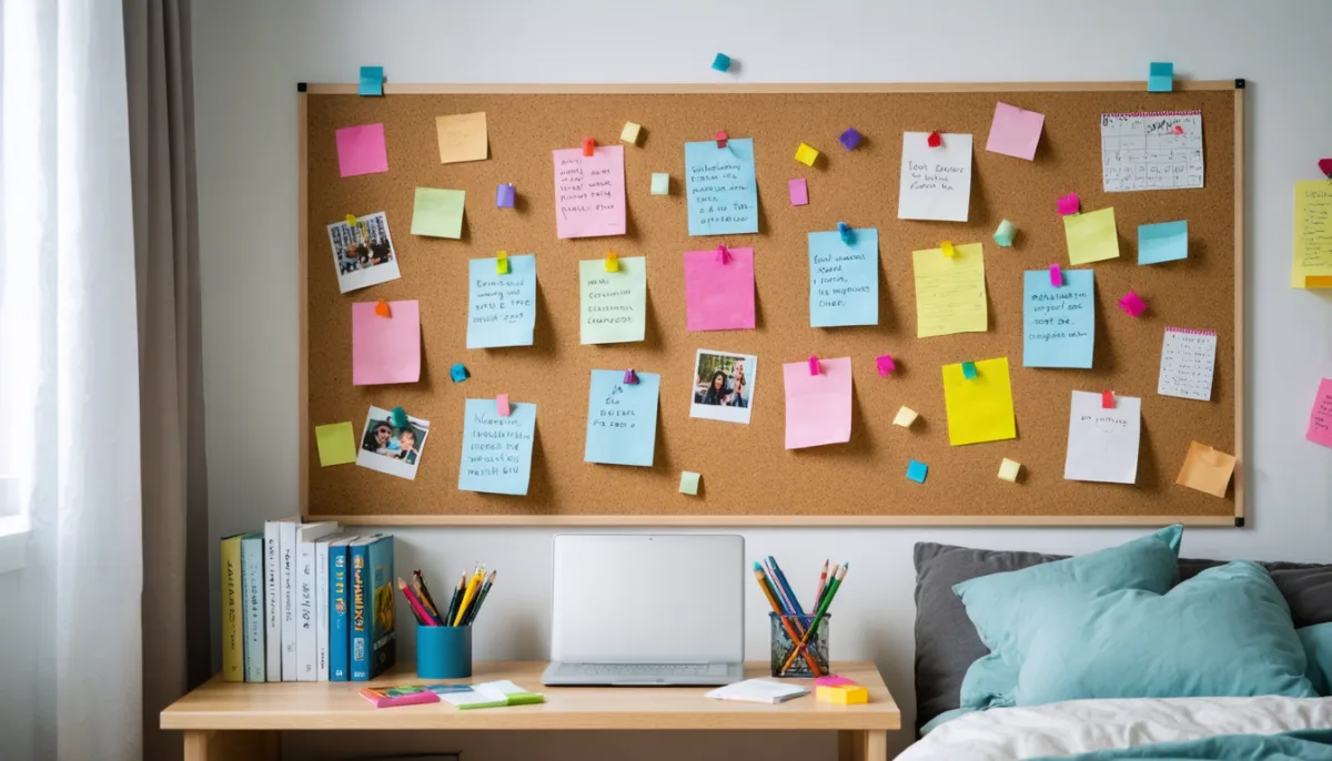 découvrez nos tableaux en liège, l'accessoire idéal pour organiser efficacement la chambre de votre élève et stimuler sa concentration.